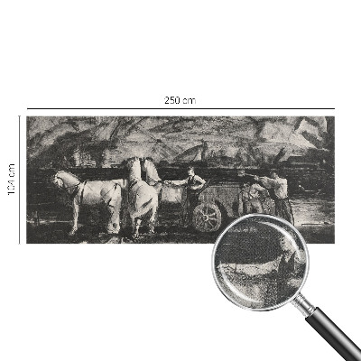 Hochwertige Bildtapete Dorfszene