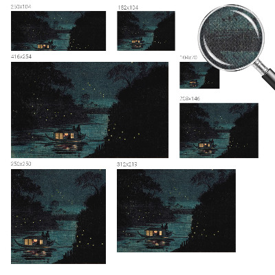 Motivtapete nach Maß Abendlichter