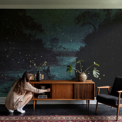 Motivtapete nach Maß Abendlichter