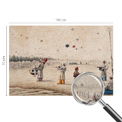 Motivtapete fürs Wohnzimmer Steigende Drachen