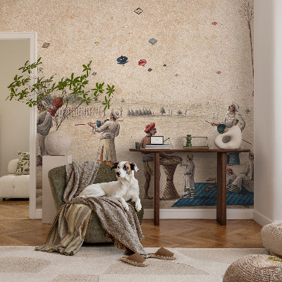 Motivtapete fürs Wohnzimmer Steigende Drachen