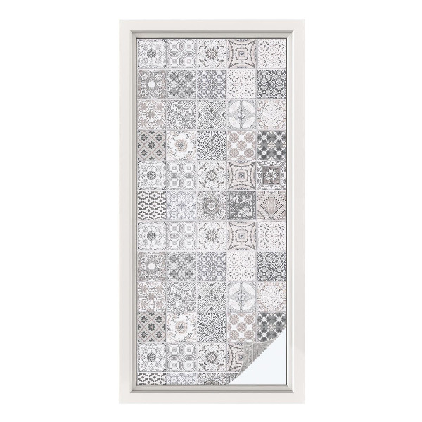 Fensterfolie Sichtschutz Geflieste Muster