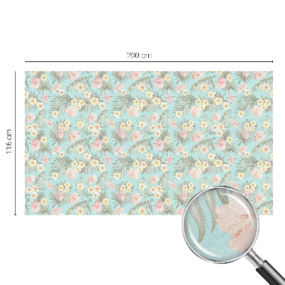 Fensterfolie Sichtschutz Tropisches Muster