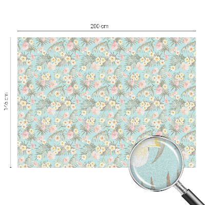 Fensterfolie Sichtschutz Tropisches Muster