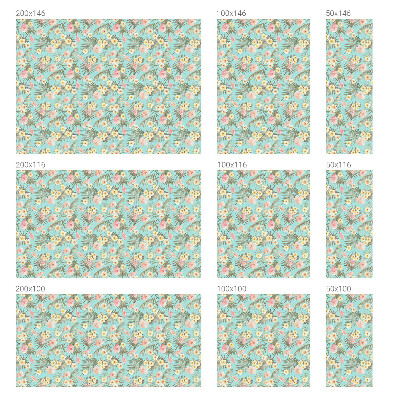 Fensterfolie Sichtschutz Tropisches Muster