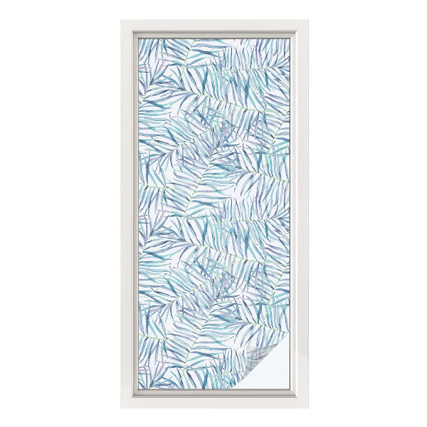 Sichtschutz Klebefolie Buntglasoptik Botanisches Muster