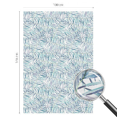 Sichtschutz Klebefolie Buntglasoptik Botanisches Muster