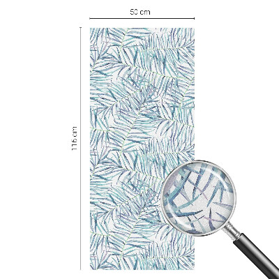 Sichtschutz Klebefolie Buntglasoptik Botanisches Muster