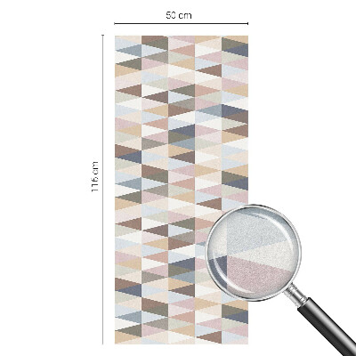 Sichtschutzfolie Fenster Buntglasoptik Pastellsymmetrie