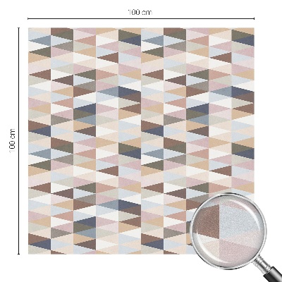 Sichtschutzfolie Fenster Buntglasoptik Pastellsymmetrie