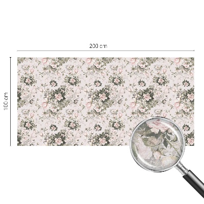 Sichtschutz Klebefolie Buntglasoptik Blumenschönheit