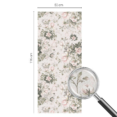 Sichtschutz Klebefolie Buntglasoptik Blumenschönheit