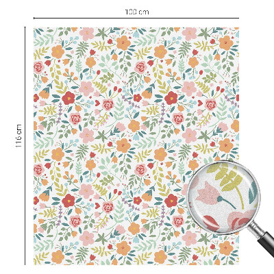 Fensterfolie Sichtschutz Blumenmuster