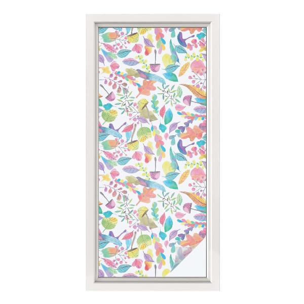 Folie für Fenster blickdicht Farbenfrohe Komposition