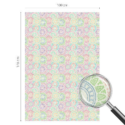 Sichtschutz Klebefolie Buntglasoptik Bunte Mandalas