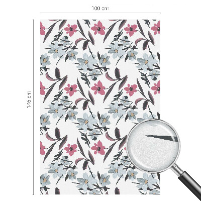 Fensterfolie Sichtschutz Blumenmuster