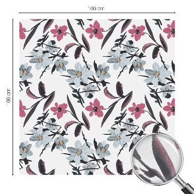 Fensterfolie Sichtschutz Blumenmuster