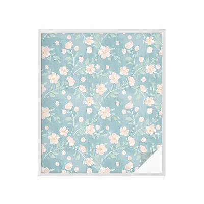 Klebefolie Fenster Sichtschutz Pastellblumen