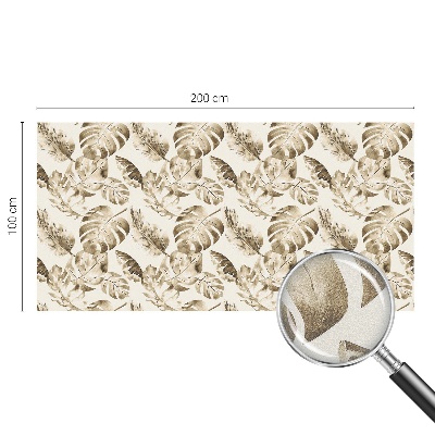 Sichtschutzfolie Fenster Buntglasoptik Tropische Pflanzen