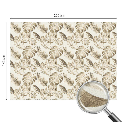 Sichtschutzfolie Fenster Buntglasoptik Tropische Pflanzen