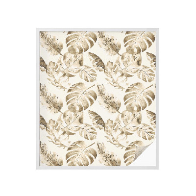 Sichtschutzfolie Fenster Buntglasoptik Tropische Pflanzen