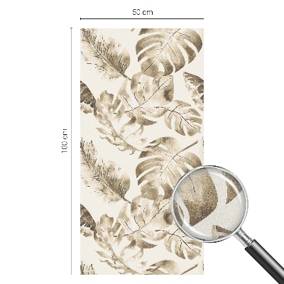 Sichtschutzfolie Fenster Buntglasoptik Tropische Pflanzen