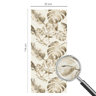 Sichtschutzfolie Fenster Buntglasoptik Tropische Pflanzen