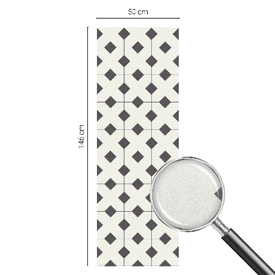 Folie für Fenster blickdicht Schwarze und weiße Diamanten