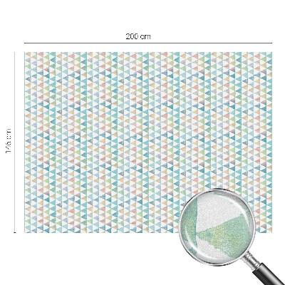 Sichtschutz Klebefolie Buntglasoptik Geometrische Dreiecke