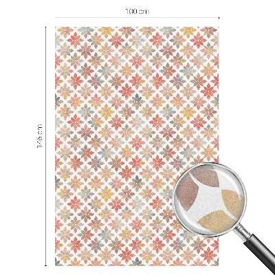 Sichtschutz Klebefolie Buntglasoptik Blumenschönheit