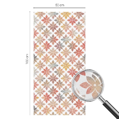 Sichtschutz Klebefolie Buntglasoptik Blumenschönheit