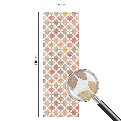 Sichtschutz Klebefolie Buntglasoptik Blumenschönheit