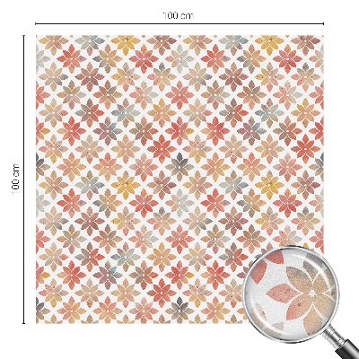 Sichtschutz Klebefolie Buntglasoptik Blumenschönheit