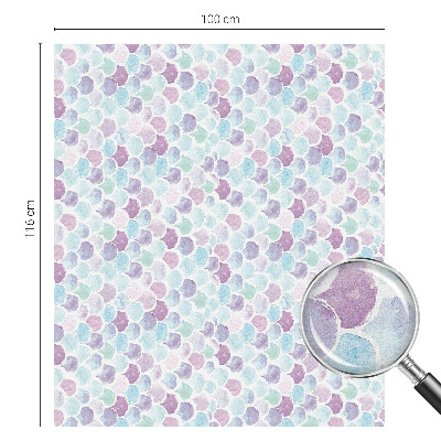 Sichtschutzfolie Fenster Buntglasoptik Pastellfarbene Punkte