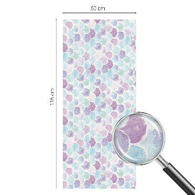 Sichtschutzfolie Fenster Buntglasoptik Pastellfarbene Punkte