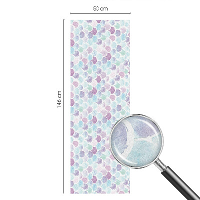 Sichtschutzfolie Fenster Buntglasoptik Pastellfarbene Punkte