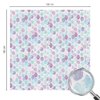 Sichtschutzfolie Fenster Buntglasoptik Pastellfarbene Punkte