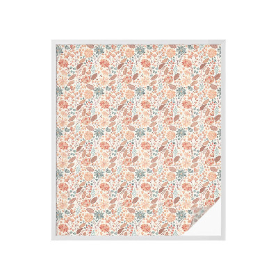 Fensterfolie Sichtschutz Blumenarrangement