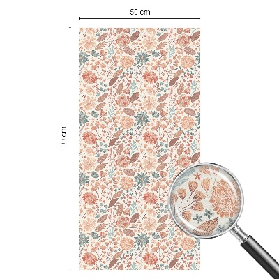 Fensterfolie Sichtschutz Blumenarrangement