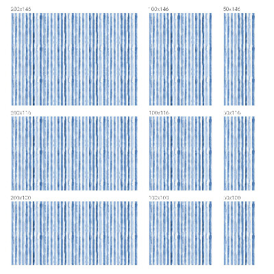 Sichtschutzfolie Fenster Buntglasoptik Blaue Streifen