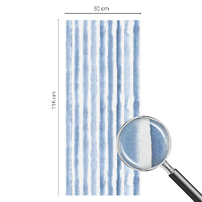 Sichtschutzfolie Fenster Buntglasoptik Blaue Streifen