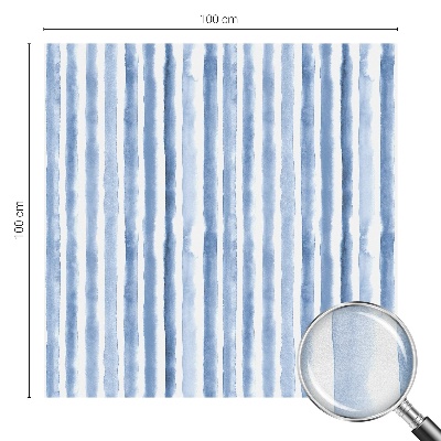 Sichtschutzfolie Fenster Buntglasoptik Blaue Streifen