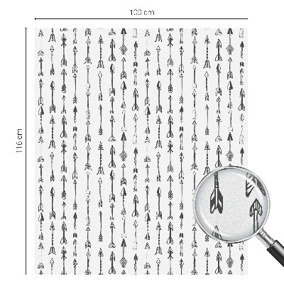 Sichtschutz Klebefolie Buntglasoptik Geometrische Pfeile