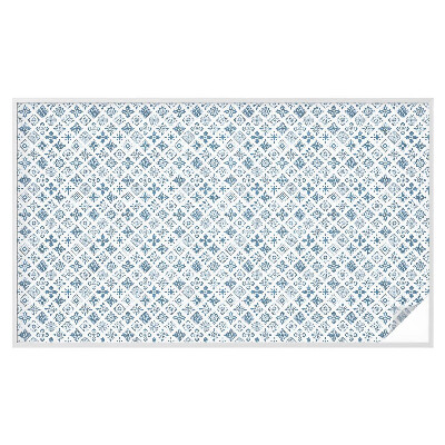 Sichtschutz Klebefolie Buntglasoptik Blumenschmuck