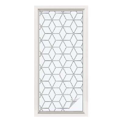 Folie für Fenster blickdicht Gepunktete Rauten