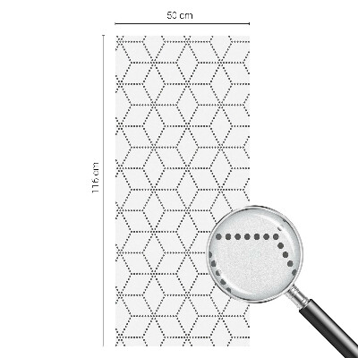 Folie für Fenster blickdicht Gepunktete Rauten
