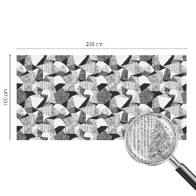 Sichtschutzfolie Fenster Buntglasoptik Geometrische Figuren