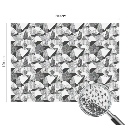 Sichtschutzfolie Fenster Buntglasoptik Geometrische Figuren