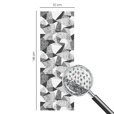 Sichtschutzfolie Fenster Buntglasoptik Geometrische Figuren