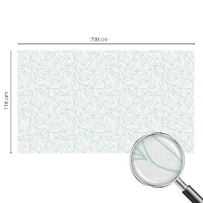 Sichtschutz Klebefolie Buntglasoptik Zarte Blätter